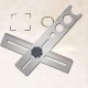 Multi-Functional Ceramic Tile Hole Locator Ruler Adjustable Punching Hand Tool Multi-Functional Ceramic Tile Hole Locator Ruler Adjustable Punching Hand Tool