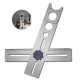 Multi-Functional Ceramic Tile Hole Locator Ruler Adjustable Punching Hand Tool Multi-Functional Ceramic Tile Hole Locator Ruler Adjustable Punching Hand Tool