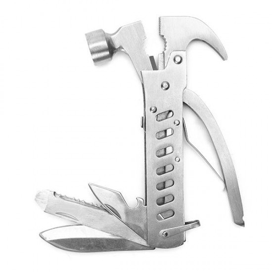 Multi-function Hammer Saws Bottle Opener Plier Stainless Steel Outdoor Camping Travel Hand Tools