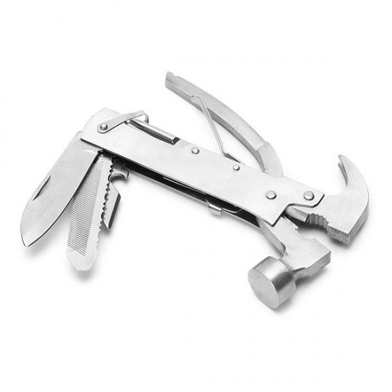 Multi-function Hammer Saws Bottle Opener Plier Stainless Steel Outdoor Camping Travel Hand Tools