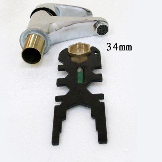 Multi-functional Socket Wrench Bottle Openner Carbon Steel Scale Function Portable Bath Kitchen Tap Faucet Repair Installation Tool Spanner Multi-functional Socket Wrench Bottle Openner Carbon Steel Scale Function Portable Bath Kitchen Tap Faucet Repair Installation Tool Spanner