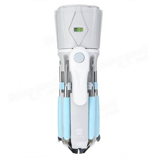 Multifunction Folding Screwdriver Tool Kit Flashlight Gradienter Tape Measure Repair Set Multifunction Folding Screwdriver Tool Kit Flashlight Gradienter Tape Measure Repair Set