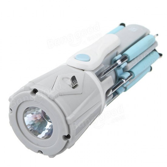 Multifunction Folding Screwdriver Tool Kit Flashlight Gradienter Tape Measure Repair Set Multifunction Folding Screwdriver Tool Kit Flashlight Gradienter Tape Measure Repair Set