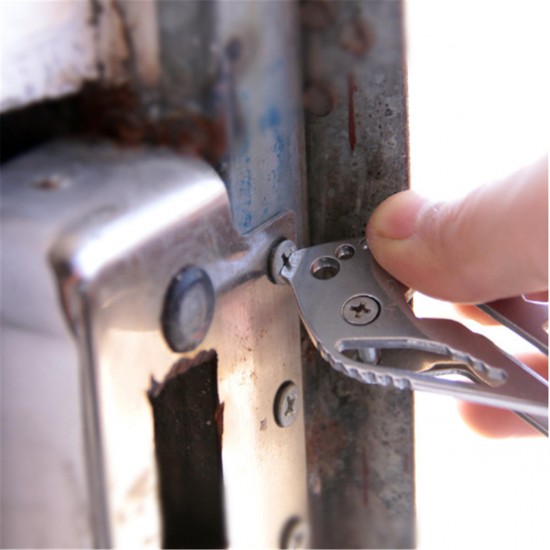 Multifunction Stainless Steel Portable Key Chain Holder Carabiner Wrench EDC Outdoor Tool Multifunction Stainless Steel Portable Key Chain Holder Carabiner Wrench EDC Outdoor Tool