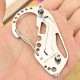 Multifunction Stainless Steel Portable Key Chain Holder Carabiner Wrench EDC Outdoor Tool Multifunction Stainless Steel Portable Key Chain Holder Carabiner Wrench EDC Outdoor Tool