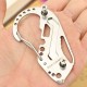 Multifunction Stainless Steel Portable Key Chain Holder Carabiner Wrench EDC Outdoor Tool