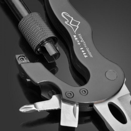 Multifunctional Camping Cutter Hanging Buckle 6 In 1 Tool Quick Release Buckle Buckle Folding Cutter