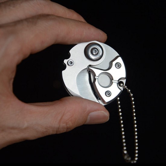 Multifunctional Coin Shaped Folding EDC Portable Mini Outdooors Pocket Survival Tools with Key Multifunctional Coin Shaped Folding EDC Portable Mini Outdooors Pocket Survival Tools with Key