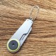Multifunctional Portable Mini Folding Outdooors Camping Tools Survival Steel Key Chain Grey