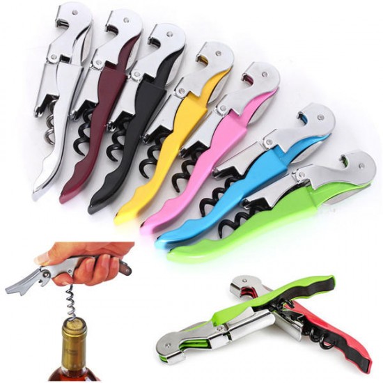 Multifunctional Stainless Metal Corkscrew Wine Beer Bottle Opener 7 Colors