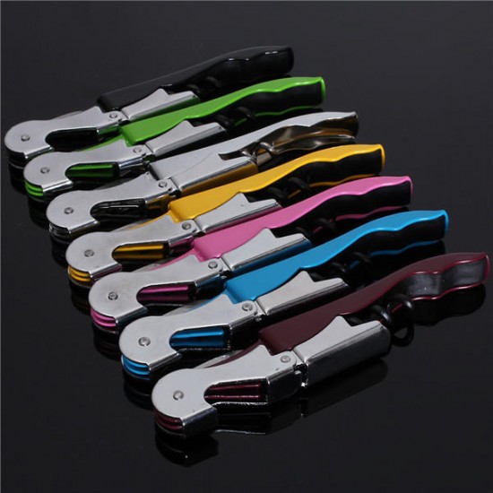 Multifunctional Stainless Metal Corkscrew Wine Beer Bottle Opener 7 Colors Multifunctional Stainless Metal Corkscrew Wine Beer Bottle Opener 7 Colors