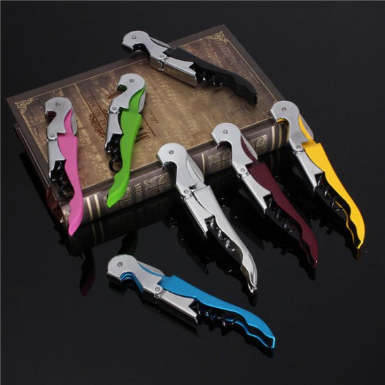 Multifunctional Stainless Metal Corkscrew Wine Beer Bottle Opener 7 Colors