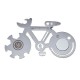 Multifunctional Stainless Steel Tool Card Bicycle Modeling EDC Card Tools Wrench Screwdriver Bottle Opener Multifunctional Stainless Steel Tool Card Bicycle Modeling EDC Card Tools Wrench Screwdriver Bottle Opener