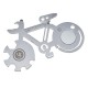 Multifunctional Stainless Steel Tool Card Bicycle Modeling EDC Card Tools Wrench Screwdriver Bottle Opener