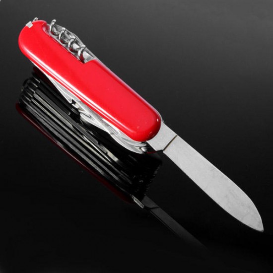 Red Swiss 91mm Multifunctional Folding Army Knives Survival Tools