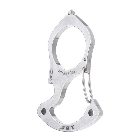 SK045E Multifunctional Key Chain Ring Buckle EDC Multi Tools Outdoor Camping Survival Tools Car Rescue Glass Breaker