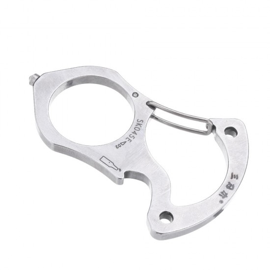 SK045E Multifunctional Key Chain Ring Buckle EDC Multi Tools Outdoor Camping Survival Tools Car Rescue Glass Breaker