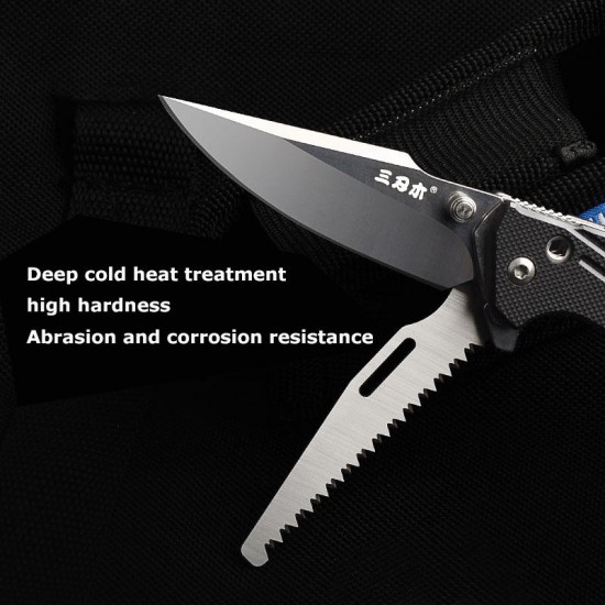 7116 Multifunctional Folding Tools Camping Survival Hunting EDC Tools Screwdriver Bottle Opener Rope Cutter