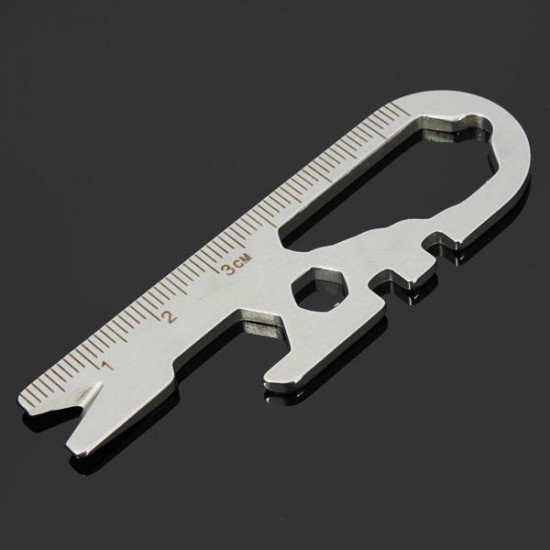 GJ017D Mini Multi Tools Kit Nail Puller Wrench Opener Keychain