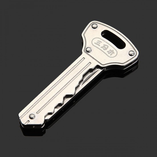GJ018X1 Portable Multifunctional Stainless Steel Survival Folding Key Shaped Keychain GJ018X1 Portable Multifunctional Stainless Steel Survival Folding Key Shaped Keychain