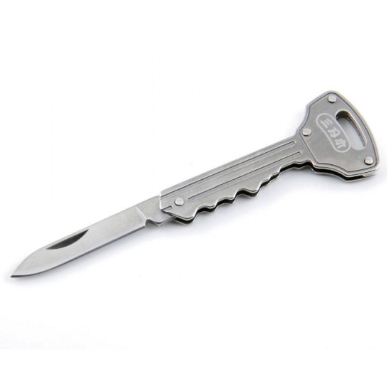 GJ018X1 Portable Multifunctional Stainless Steel Survival Folding Key Shaped Keychain GJ018X1 Portable Multifunctional Stainless Steel Survival Folding Key Shaped Keychain