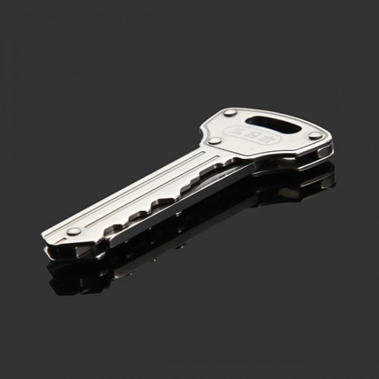 GJ018X1 Portable Multifunctional Stainless Steel Survival Folding Key Shaped Keychain GJ018X1 Portable Multifunctional Stainless Steel Survival Folding Key Shaped Keychain