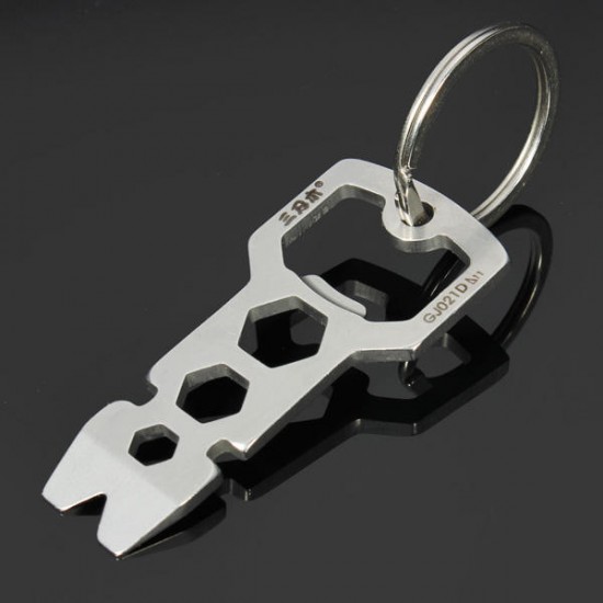 GJ021D Multi Tools Kit Nail Puller Wrench Opener Keychain GJ021D Multi Tools Kit Nail Puller Wrench Opener Keychain