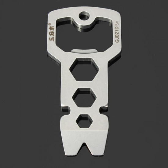 GJ021D Multi Tools Kit Nail Puller Wrench Opener Keychain GJ021D Multi Tools Kit Nail Puller Wrench Opener Keychain