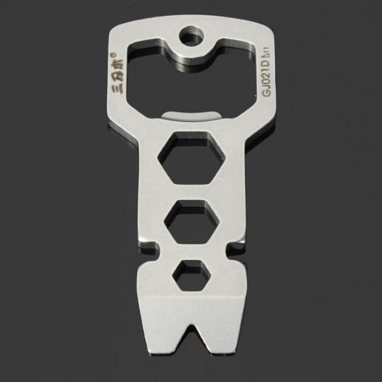 GJ021D Multi Tools Kit Nail Puller Wrench Opener Keychain