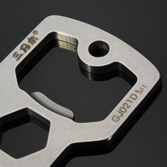 GJ021D Multi Tools Kit Nail Puller Wrench Opener Keychain