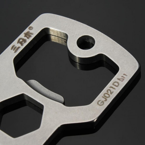 GJ021D Multi Tools Kit Nail Puller Wrench Opener Keychain GJ021D Multi Tools Kit Nail Puller Wrench Opener Keychain