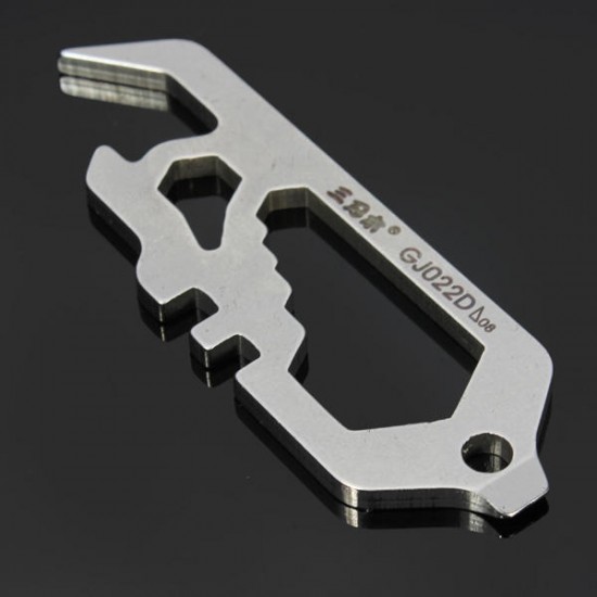 GJ022D Mini Multi Tools Kit Wrench Bottle Opener Keychain