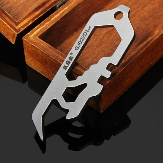 GJ022D Mini Multi Tools Kit Wrench Bottle Opener Keychain