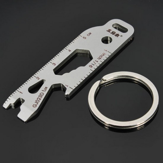 GJ023D Multi Tools Kit Nail Puller Wrench Opener Keychain