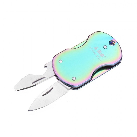 Three Blade Multifunctional Tools Mini Folding Bottle Opener Outdoor Camping Survival EDC Tools Three Blade Multifunctional Tools Mini Folding Bottle Opener Outdoor Camping Survival EDC Tools