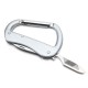 Silver Multifunctional 3 In 1 Camping Hanging Buckle Bottle Opener Cross-Screwdriver Carabiner