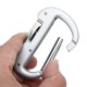 Silver Multifunctional 3 In 1 Camping Hanging Buckle Bottle Opener Cross-Screwdriver Carabiner