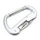 Silver Multifunctional 3 In 1 Camping Hanging Buckle Bottle Opener Cross-Screwdriver Carabiner