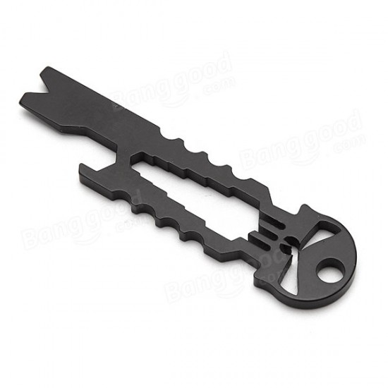 Skull Shape Multifunction Keychain Stainless Steel Tactical EDC Multitool Screwdriver