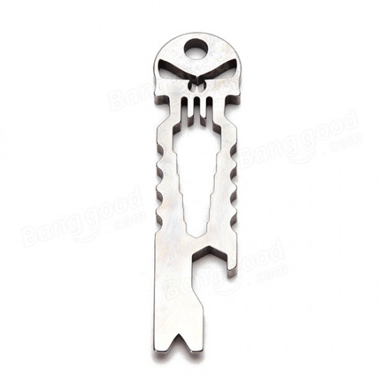 Skull Shape Multifunction Keychain Stainless Steel Tactical EDC Multitool Screwdriver Skull Shape Multifunction Keychain Stainless Steel Tactical EDC Multitool Screwdriver