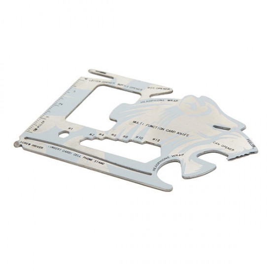 Tiger-shape 18 Tools in 1 Pocket Tool Multifunctional Card Survival Tools Tiger-shape 18 Tools in 1 Pocket Tool Multifunctional Card Survival Tools