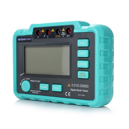 4105A Dust Moisture Proof Resistance Multimeter Digital Earth Tester Grounding Resistance Meter Current AC Voltage Meter 4105A Dust Moisture Proof Resistance Multimeter Digital Earth Tester Grounding Resistance Meter Current AC Voltage Meter