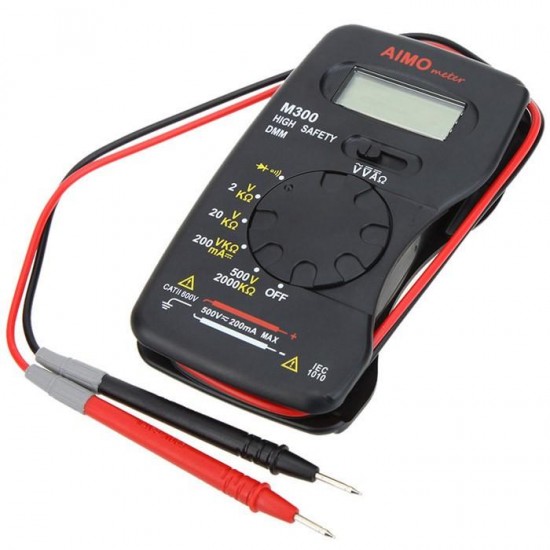 M300 Mini Digital LCD Multi Meters DMM Meter Ammeter Ohm Meter Volt Meterr Resistance Tester