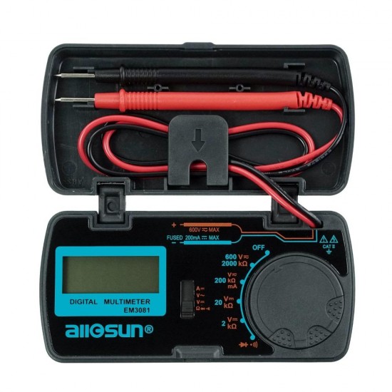 EM3081 Digital Multimeter 3 1/2 1999 AC/DC Ammeter Voltmeter Ohm Portable Meter Voltage Meter