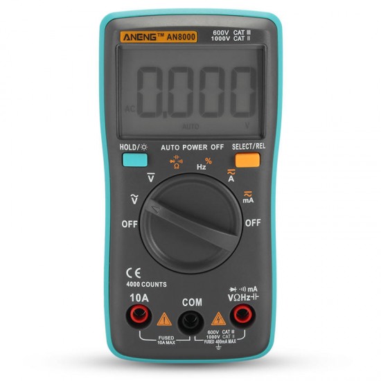 AN8000 Digital Multimeter Voltmeter Ammeter Ohmmeter Volt AC DC Ohm Tester Meter AN8000 Digital Multimeter Voltmeter Ammeter Ohmmeter Volt AC DC Ohm Tester Meter