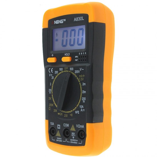 A830L Digital Multimeter DC AC Voltage Diode Freguency Transistor Tester