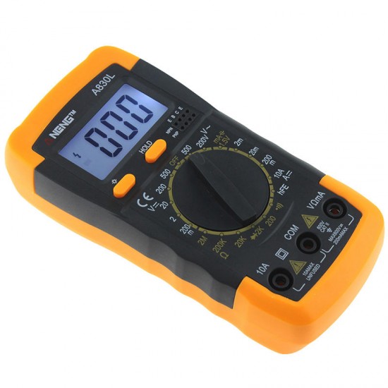 A830L Digital Multimeter DC AC Voltage Diode Freguency Transistor Tester