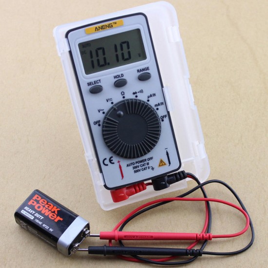 AN101 Pocket Digital Auto Range Multimeter Backlight AC/DC Voltage Current Meter SA847