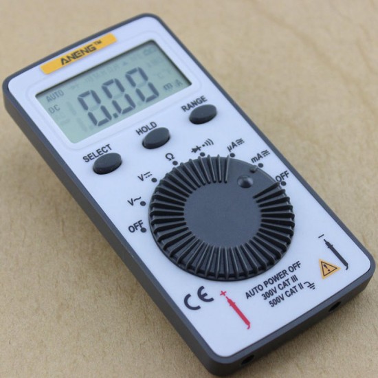 AN101 Pocket Digital Auto Range Multimeter Backlight AC/DC Voltage Current Meter SA847 AN101 Pocket Digital Auto Range Multimeter Backlight AC/DC Voltage Current Meter SA847