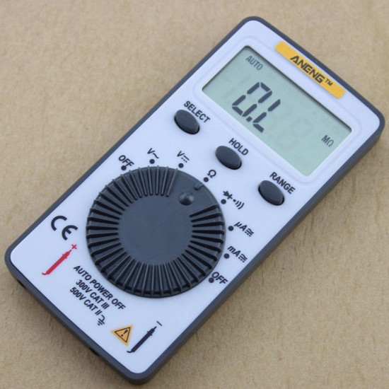 AN101 Pocket Digital Auto Range Multimeter Backlight AC/DC Voltage Current Meter SA847 AN101 Pocket Digital Auto Range Multimeter Backlight AC/DC Voltage Current Meter SA847